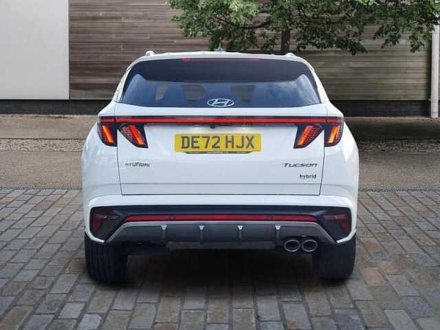 Hyundai TUCSON 1.6 h T-GDi N Line SUV 5dr Petrol Hybrid Auto Euro 6 (s/s) (230 ps) Atlas White