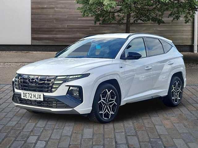Hyundai TUCSON 1.6 h T-GDi N Line SUV 5dr Petrol Hybrid Auto Euro 6 (s/s) (230 ps) Atlas White