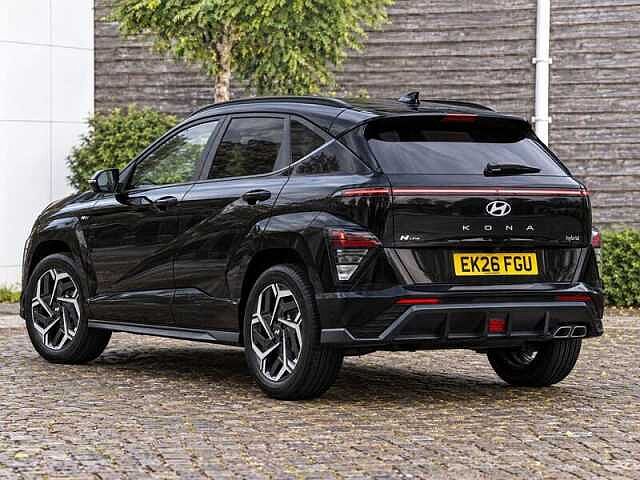 Hyundai KONA 1.6 h-GDi N Line S SUV 5dr Petrol Hybrid DCT Euro 6 (s/s) (138 ps) Abyss Black