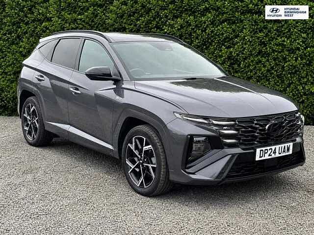 Hyundai TUCSON 1.6 T-GDi N Line S SUV 5dr Petrol Hybrid Auto Euro 6 (s/s) (215 ps) Grey