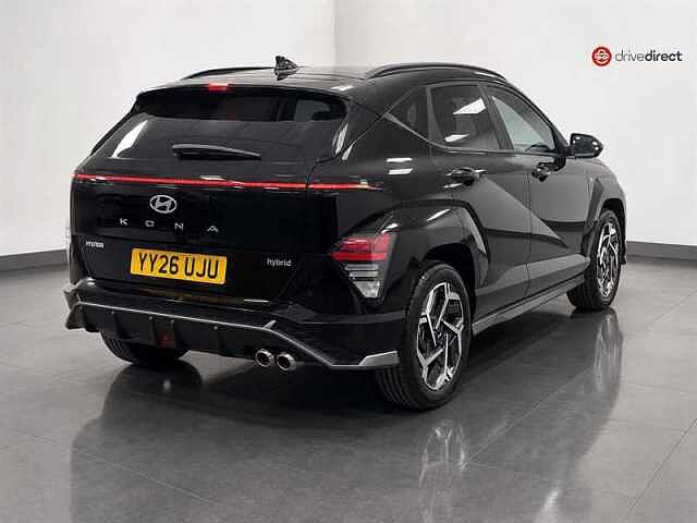Hyundai KONA 1.6 h-GDi N Line S SUV 5dr Petrol Hybrid DCT Euro 6 (s/s) (138 ps) Black