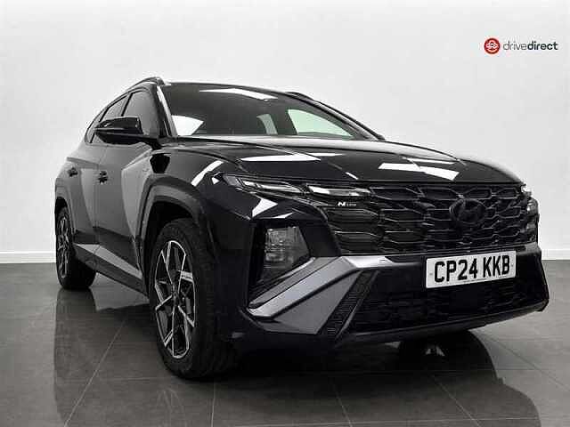 Hyundai TUCSON 1.6 T-GDi N Line S SUV 5dr Petrol Hybrid Auto Euro 6 (s/s) (215 ps) Black