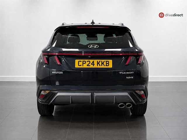 Hyundai TUCSON 1.6 T-GDi N Line S SUV 5dr Petrol Hybrid Auto Euro 6 (s/s) (215 ps) Black