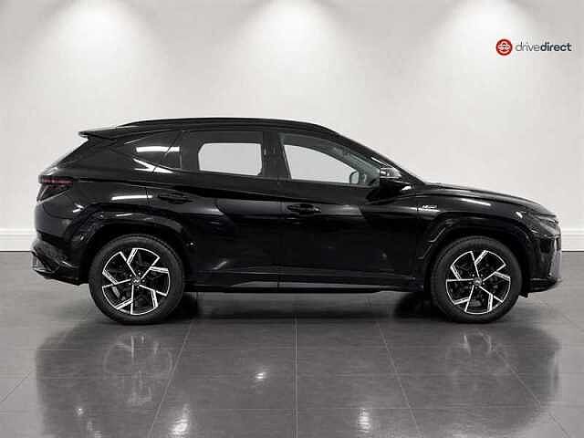 Hyundai TUCSON 1.6 T-GDi N Line S SUV 5dr Petrol Hybrid Auto Euro 6 (s/s) (215 ps) Black