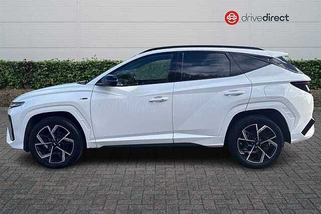 Hyundai TUCSON 1.6 T-GDi N Line SUV 5dr Petrol Hybrid Auto Euro 6 (s/s) (215 ps) White