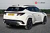 Hyundai TUCSON 1.6 T-GDi N Line SUV 5dr Petrol Hybrid Auto Euro 6 (s/s) (215 ps) White