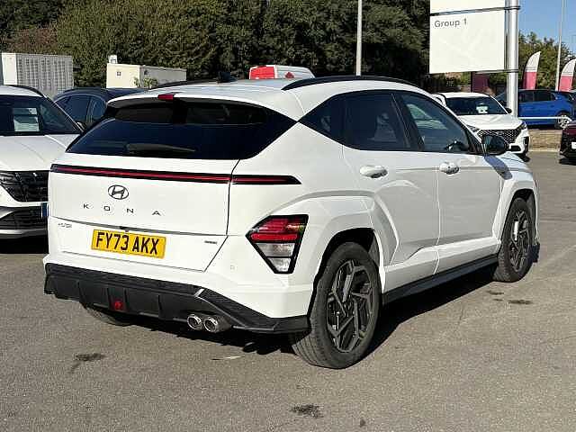 Hyundai KONA N Line Hybrid 1.6 GDi HEV (141ps) Atlas White
