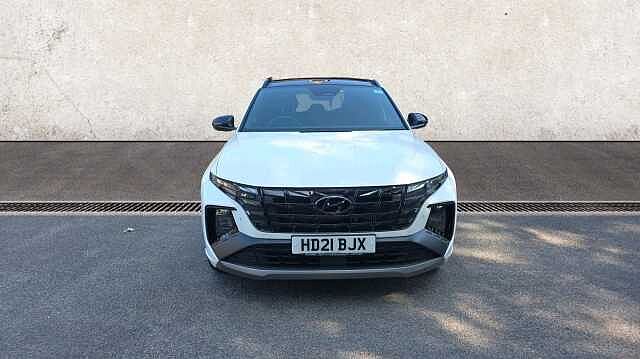 Hyundai TUCSON 1.6 T-GDi MHEV N Line S SUV 5dr Petrol Hybrid DCT 4WD Euro 6 (s/s) (180 ps) White