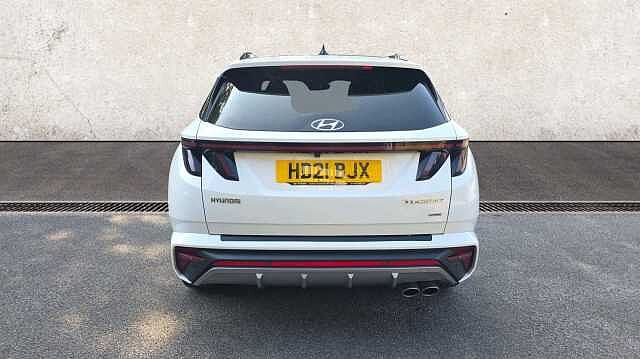 Hyundai TUCSON 1.6 T-GDi MHEV N Line S SUV 5dr Petrol Hybrid DCT 4WD Euro 6 (s/s) (180 ps) White