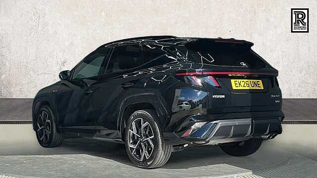 Hyundai TUCSON 1.6T N Line S SUV 5dr Petrol Hybrid Auto Euro 6 (s/s) (239 ps) Black