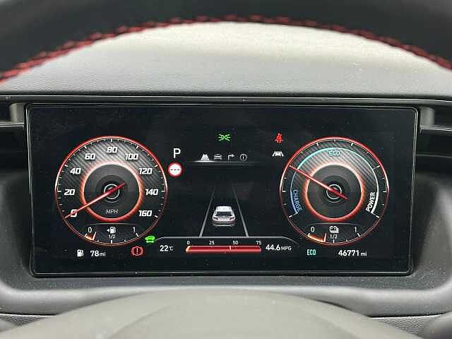 Hyundai TUCSON 1.6 h T-GDi N Line SUV 5dr Petrol Hybrid Auto Euro 6 (s/s) (230 ps) Atlas White