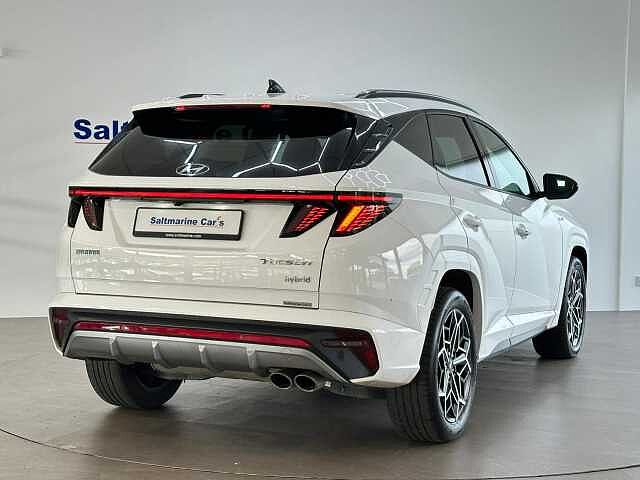 Hyundai TUCSON 1.6 h T-GDi N Line SUV 5dr Petrol Hybrid Auto Euro 6 (s/s) (230 ps) Atlas White