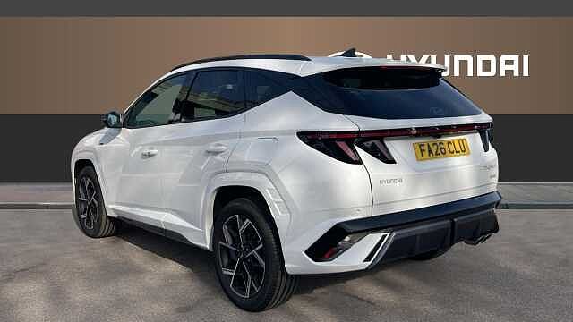 Hyundai TUCSON 1.6T Hybrid N Line 5dr Auto Hybrid Estate Pearl - Serenity White