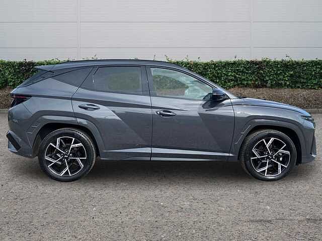 Hyundai TUCSON 1.6 T-GDi N Line S SUV 5dr Petrol Hybrid Auto Euro 6 (s/s) (215 ps) Ecotronic Grey