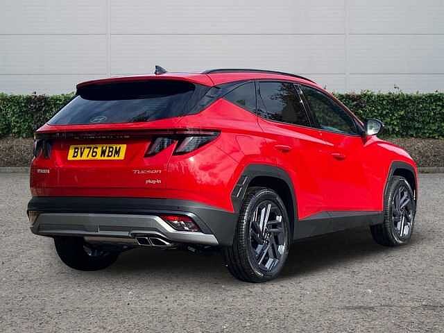 Hyundai TUCSON 1.6 T-GDi 13.8kWh Black Line SUV 5dr Petrol Plug-in Hybrid Auto Euro 6 (s/s) (28 ENGINE Red