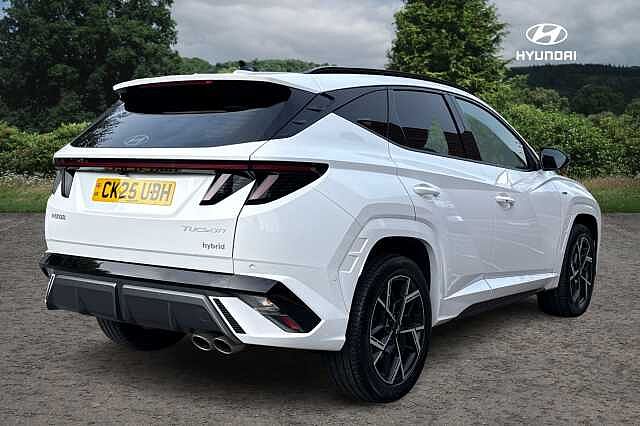 Hyundai TUCSON 1.6T Hybrid N Line S 5dr Auto Serenity White