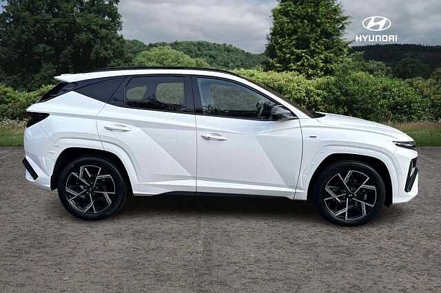 Hyundai TUCSON 1.6T Hybrid N Line S 5dr Auto Serenity White