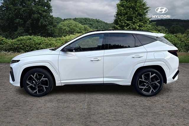 Hyundai TUCSON 1.6T Hybrid N Line S 5dr Auto Serenity White