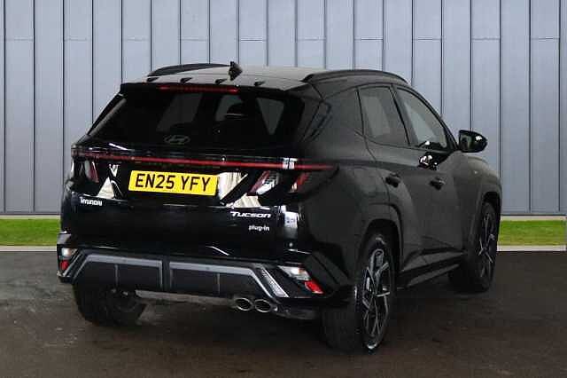 Hyundai TUCSON 1.6 T-GDi 13.8kWh N Line S Auto Euro 6 (s/s) 5dr Black