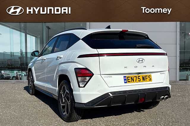 Hyundai KONA 1.6 H Gdi N Line Suv 5dr Petrol Hybrid Dct Euro 6 (s/s) (138 Ps) White