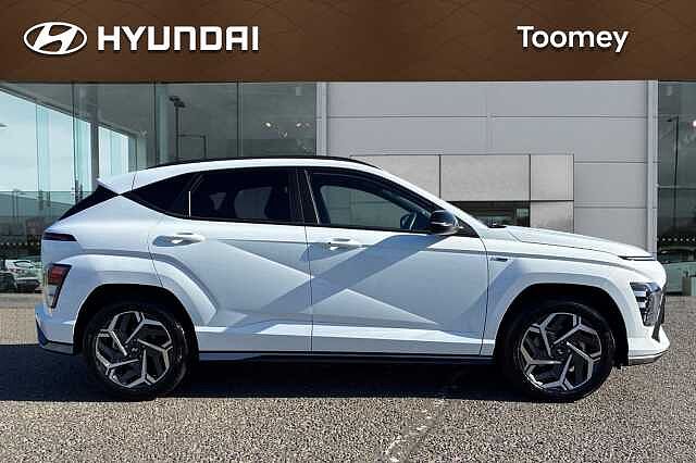 Hyundai KONA 1.6 H Gdi N Line Suv 5dr Petrol Hybrid Dct Euro 6 (s/s) (138 Ps) White