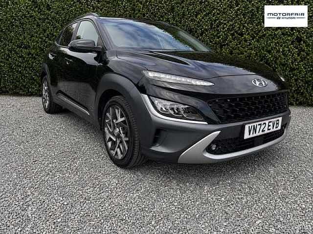 Hyundai KONA HYBRID 1.6 T-GDi Ultimate SUV 5dr Petrol Manual Euro 6 (s/s) (150 ps) Black