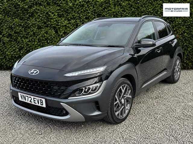 Hyundai KONA HYBRID 1.6 T-GDi Ultimate SUV 5dr Petrol Manual Euro 6 (s/s) (150 ps) Black