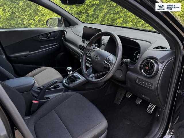 Hyundai KONA 1.0 T-GDi MHEV N Line SUV 5dr Petrol Hybrid Manual Euro 6 (s/s) (120 ps) Black