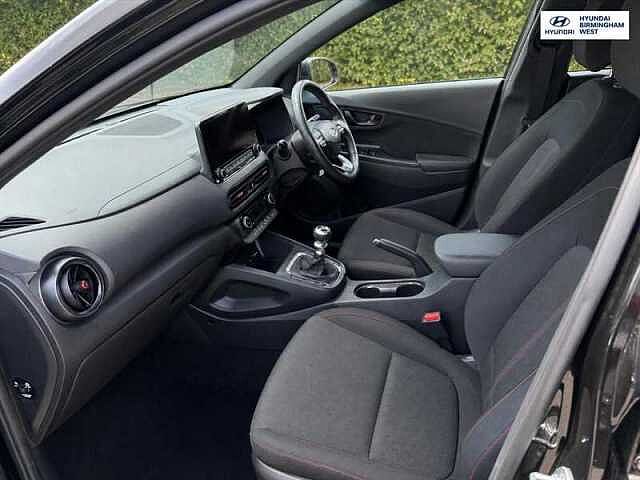 Hyundai KONA 1.0 T-GDi MHEV N Line SUV 5dr Petrol Hybrid Manual Euro 6 (s/s) (120 ps) Black