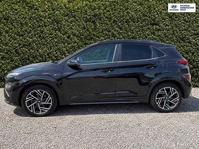 Hyundai KONA 1.0 T-GDi MHEV N Line SUV 5dr Petrol Hybrid Manual Euro 6 (s/s) (120 ps) Black