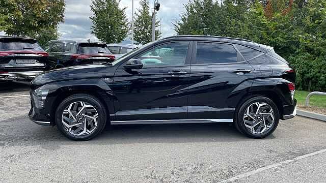 Hyundai KONA 1.6 h-GDi N Line S SUV 5dr Petrol Hybrid DCT Euro 6 (s/s) (138 ps) Abyss Black