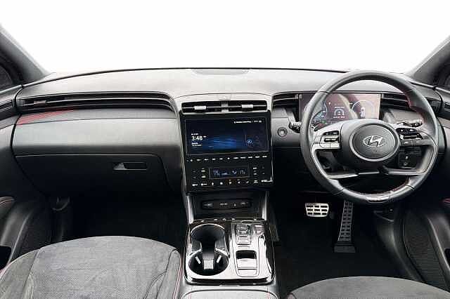 Hyundai TUCSON 1.6 H T Gdi N Line Suv 5dr Petrol Hybrid Auto Euro 6 (s/s) (230 Ps) Dark Knight Grey