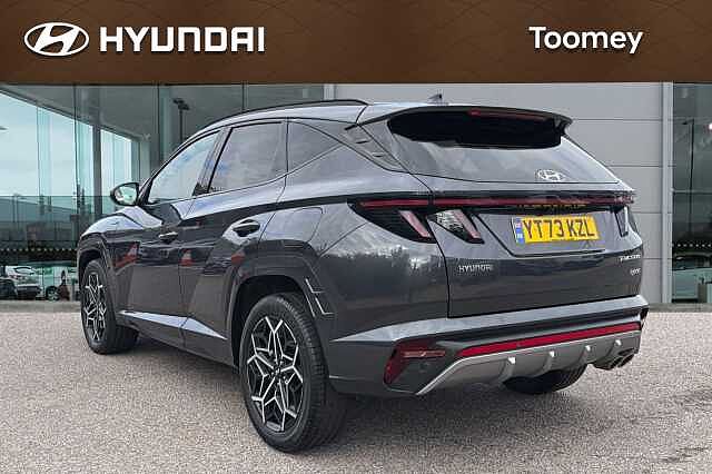 Hyundai TUCSON 1.6 H T Gdi N Line Suv 5dr Petrol Hybrid Auto Euro 6 (s/s) (230 Ps) Dark Knight Grey