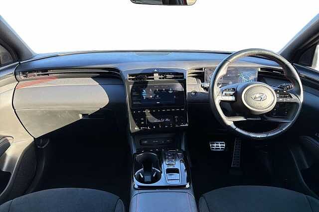 Hyundai TUCSON 1.6 H T Gdi N Line Suv 5dr Petrol Hybrid Auto Euro 6 (s/s) (230 Ps) Engine Red