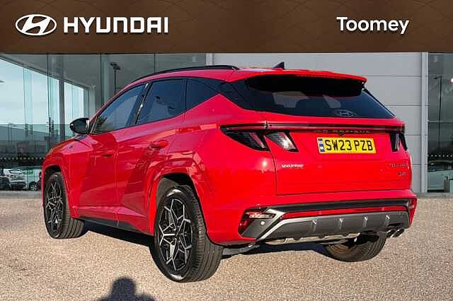 Hyundai TUCSON 1.6 H T Gdi N Line Suv 5dr Petrol Hybrid Auto Euro 6 (s/s) (230 Ps) Engine Red
