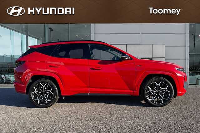 Hyundai TUCSON 1.6 H T Gdi N Line Suv 5dr Petrol Hybrid Auto Euro 6 (s/s) (230 Ps) Engine Red
