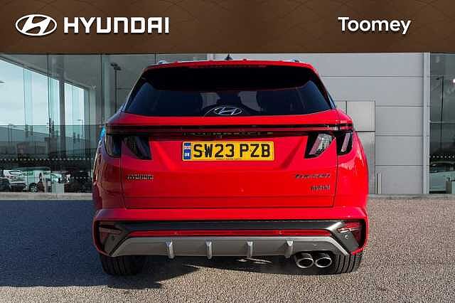 Hyundai TUCSON 1.6 H T Gdi N Line Suv 5dr Petrol Hybrid Auto Euro 6 (s/s) (230 Ps) Engine Red