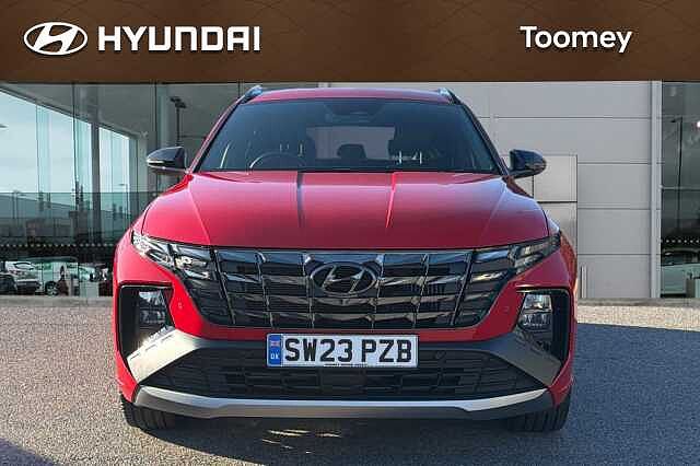 Hyundai TUCSON 1.6 H T Gdi N Line Suv 5dr Petrol Hybrid Auto Euro 6 (s/s) (230 Ps) Engine Red