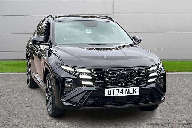 Hyundai TUCSON 1.6 T-GDi N Line S SUV 5dr Petrol Hybrid Auto Euro 6 (s/s) (215 ps) Abyss Black