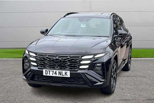 Hyundai TUCSON 1.6 T-GDi N Line S SUV 5dr Petrol Hybrid Auto Euro 6 (s/s) (215 ps) Abyss Black