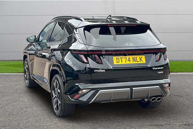 Hyundai TUCSON 1.6 T-GDi N Line S SUV 5dr Petrol Hybrid Auto Euro 6 (s/s) (215 ps) Abyss Black