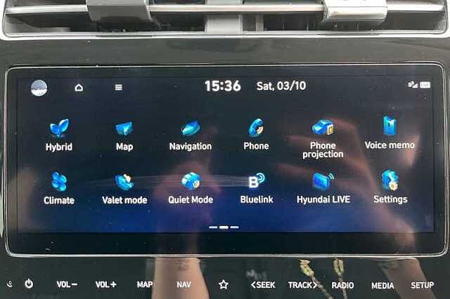 Hyundai TUCSON 1.6 h T-GDi Premium SUV 5dr Petrol Hybrid Auto Euro 6 (s/s) (230 ps) White