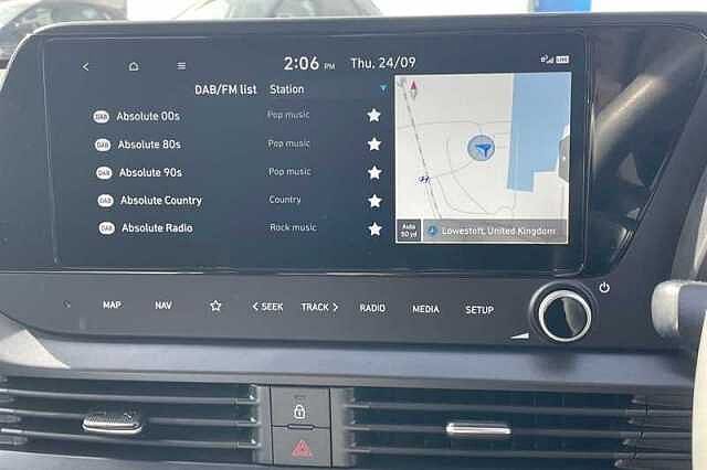 Hyundai BAYON 1.0 T-GDi MHEV Ultimate SUV 5dr Petrol Hybrid DCT Euro 6 (s/s) (100 ps) Intnse Blue-Blk