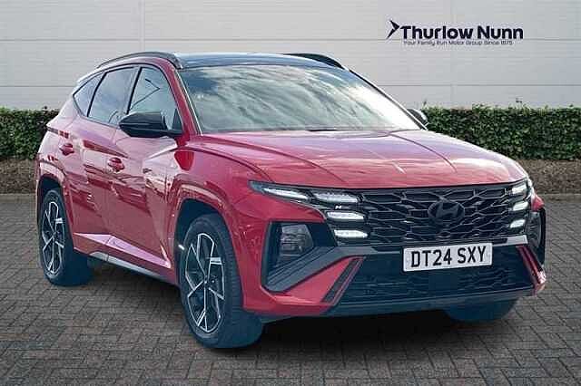 Hyundai TUCSON 1.6 T-GDi N Line S SUV 5dr Petrol Hybrid Auto Euro 6 (s/s) (215 ps) Red