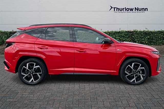 Hyundai TUCSON 1.6 T-GDi N Line S SUV 5dr Petrol Hybrid Auto Euro 6 (s/s) (215 ps) Red