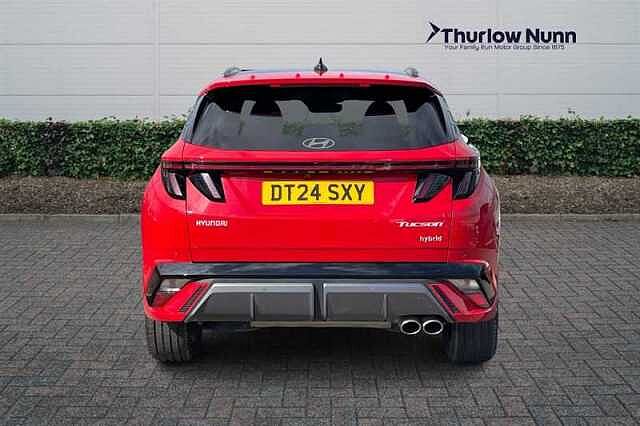 Hyundai TUCSON 1.6 T-GDi N Line S SUV 5dr Petrol Hybrid Auto Euro 6 (s/s) (215 ps) Red