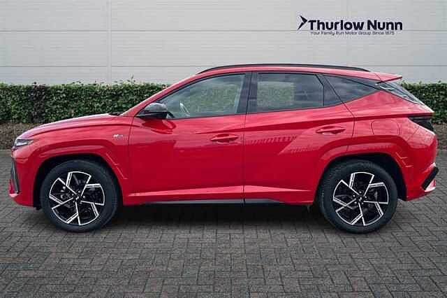 Hyundai TUCSON 1.6 T-GDi N Line S SUV 5dr Petrol Hybrid Auto Euro 6 (s/s) (215 ps) Red