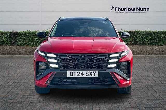 Hyundai TUCSON 1.6 T-GDi N Line S SUV 5dr Petrol Hybrid Auto Euro 6 (s/s) (215 ps) Red