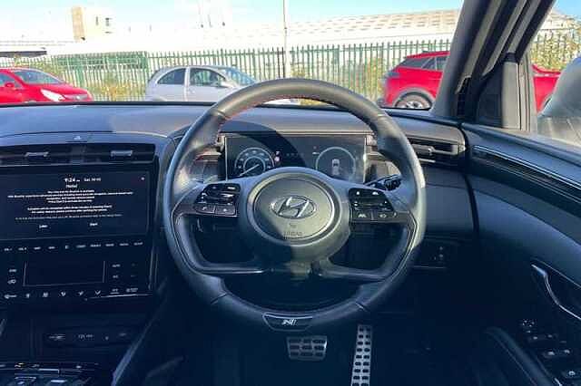 Hyundai TUCSON 1.6 h T-GDi N Line SUV 5dr Petrol Hybrid Auto Euro 6 (s/s) (230 ps) White
