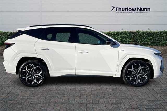 Hyundai TUCSON 1.6 h T-GDi N Line SUV 5dr Petrol Hybrid Auto Euro 6 (s/s) (230 ps) White